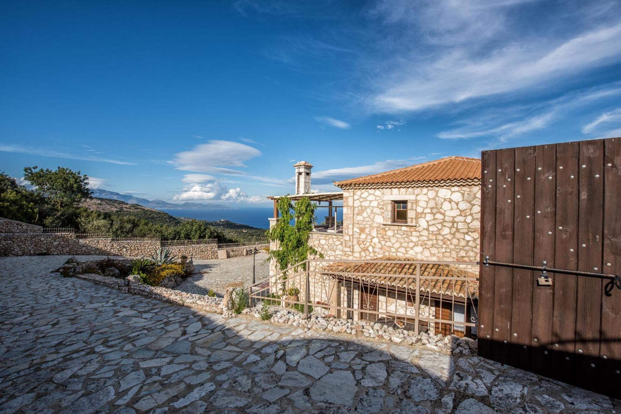 Armos Stone Villa - Private Pool & Sea Views, By Zantewize Skinária Buitenkant foto